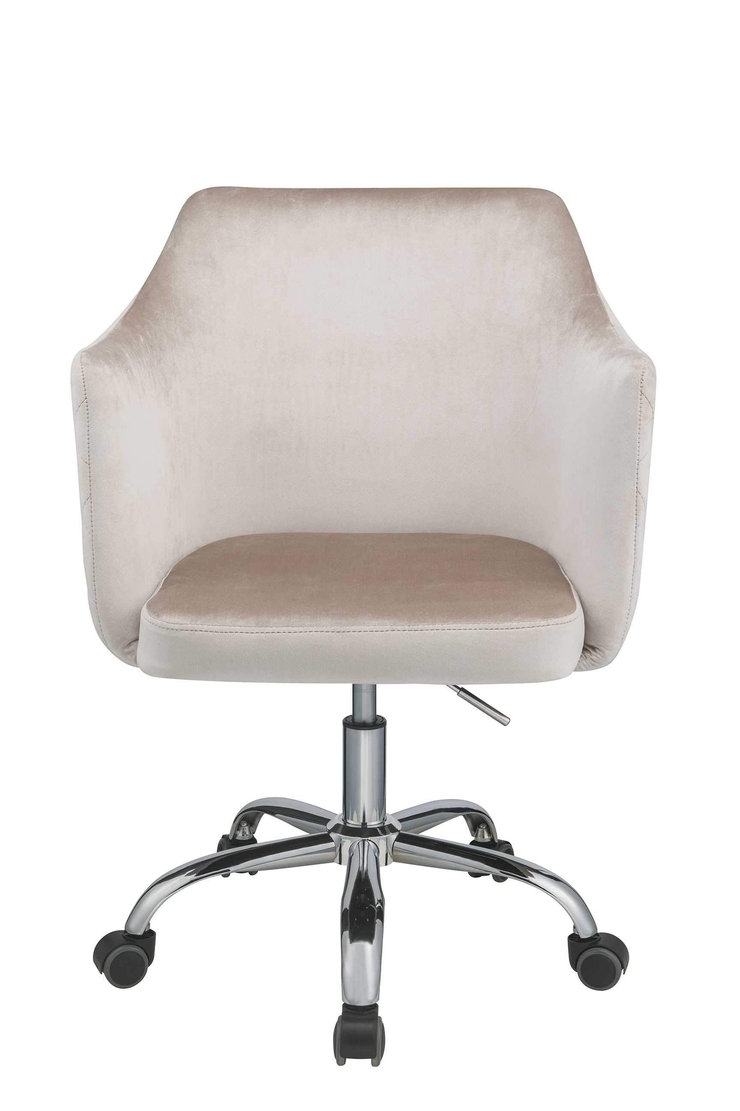 Champagne Velvet Office Chair - 25' X 23' X 37'
