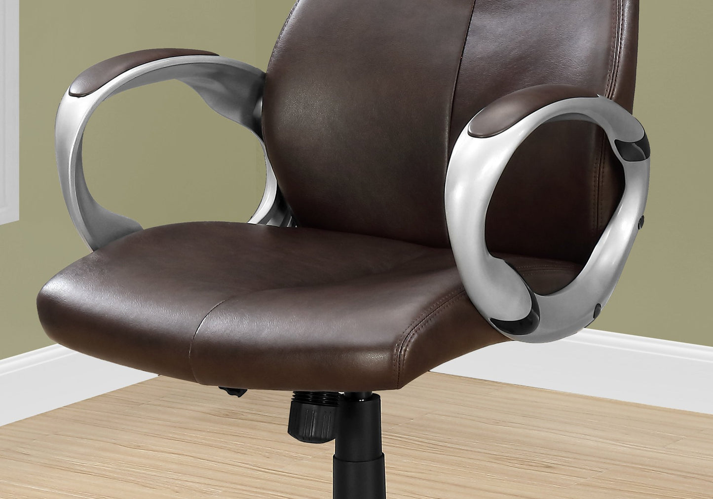 25.2" x 26" x 47.5" Brown Foam Metal Nylon  Office Chair High Back