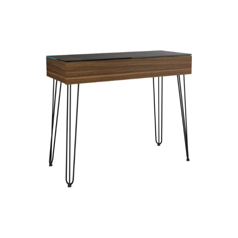 120-Drawer Rolo Desk: Versatile and Elegant with Mahogany Finish 47"x 39"
