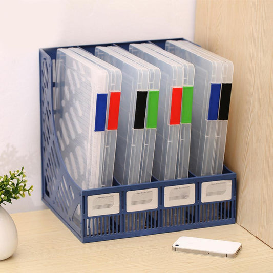 Transparent Storage Box Clear Plastic Document Paper Filling Case A4