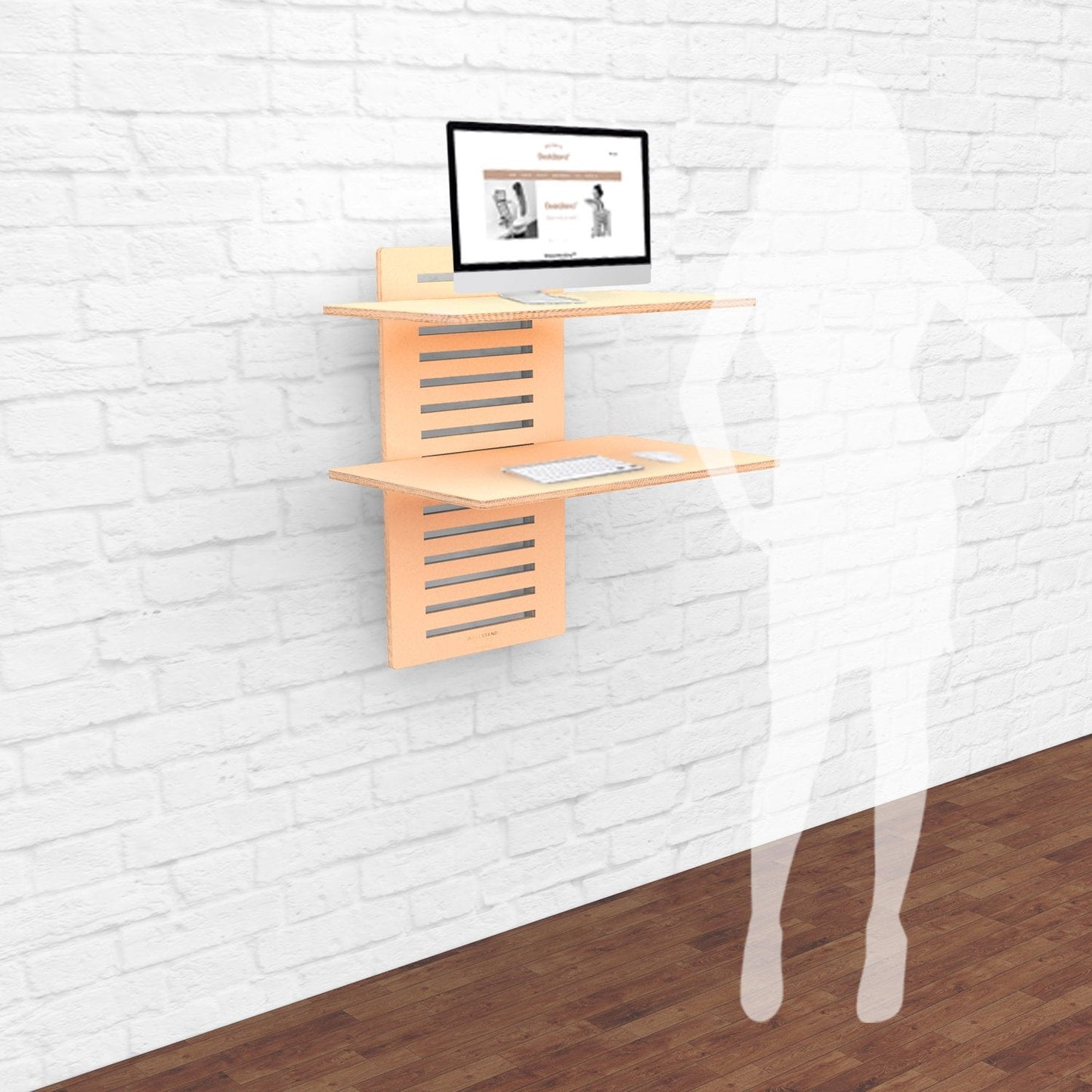 ElevaDesk Adjustable Wall-mounted Standing Desk