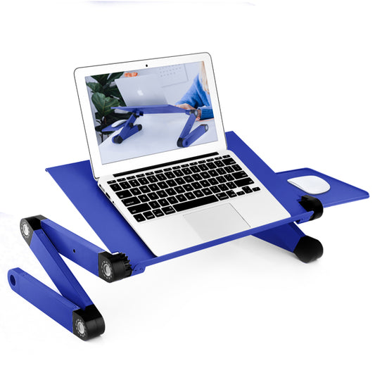 Adjustable Height Laptop Desk Laptop Stand Blue