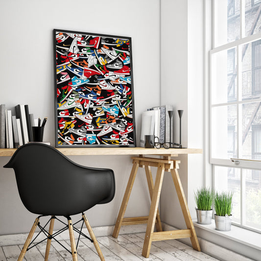 NIKE SNEAKERS Wall Art Poster for Home Office