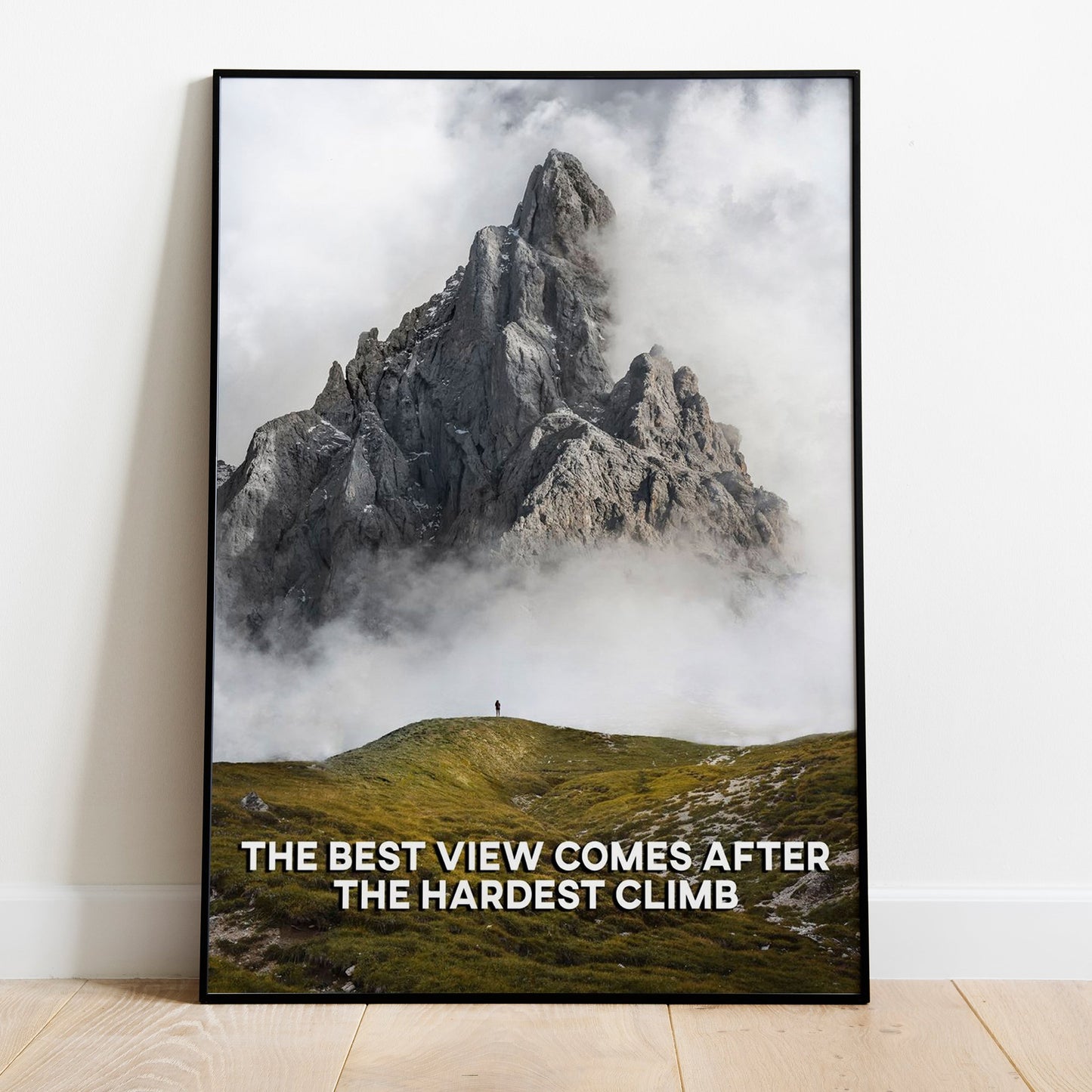 THE HARDEST CLIMB Wall Art Poster for Home Office