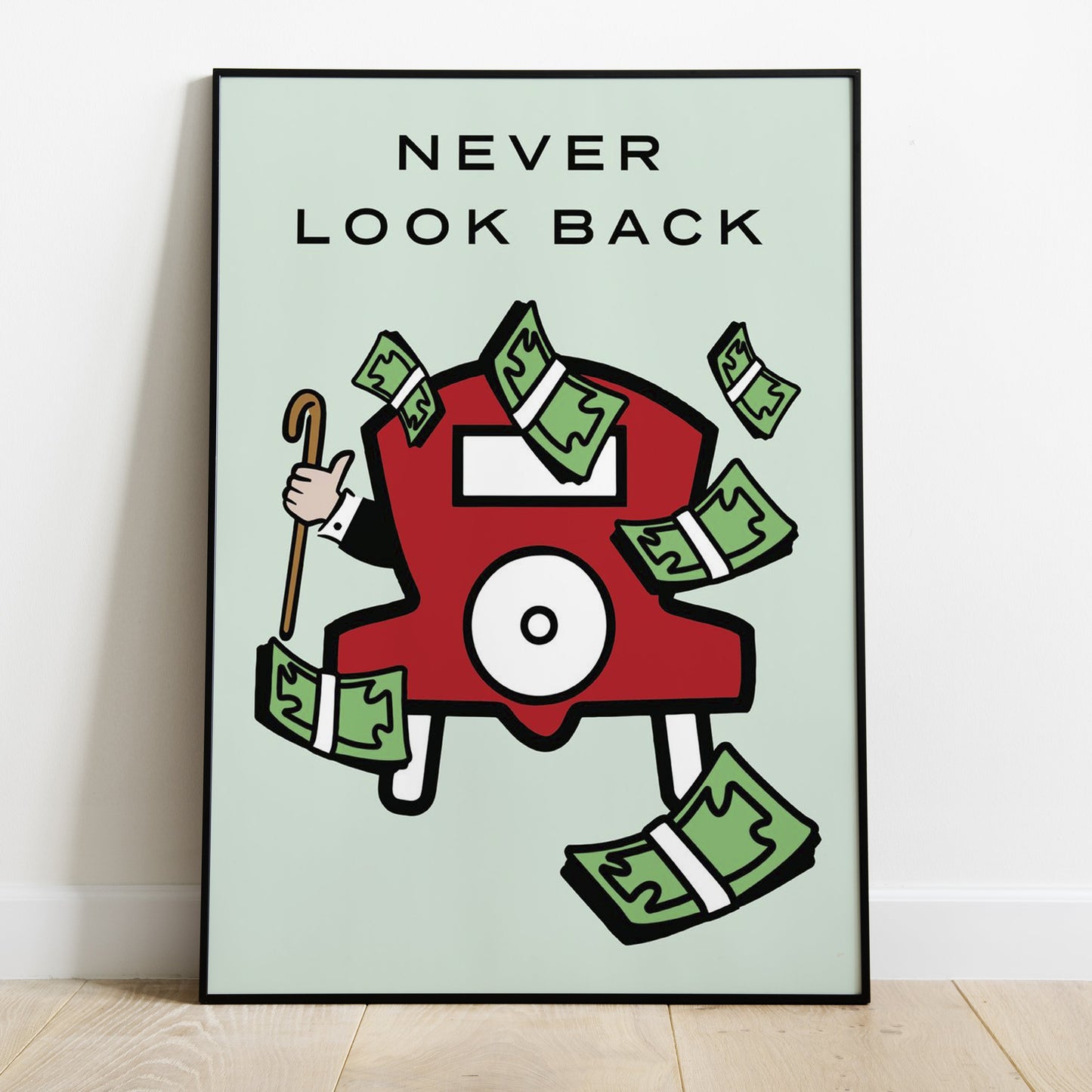NEVER LOOK BACK Wall Art Poster for Home Office