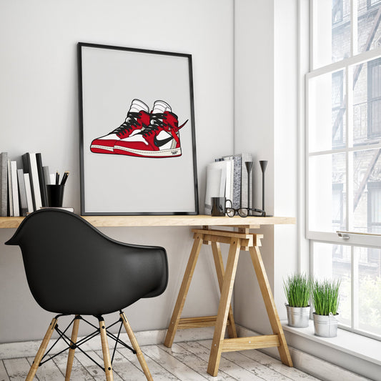 OFF-WHITE AF1 Wall Art Poster for Home Office