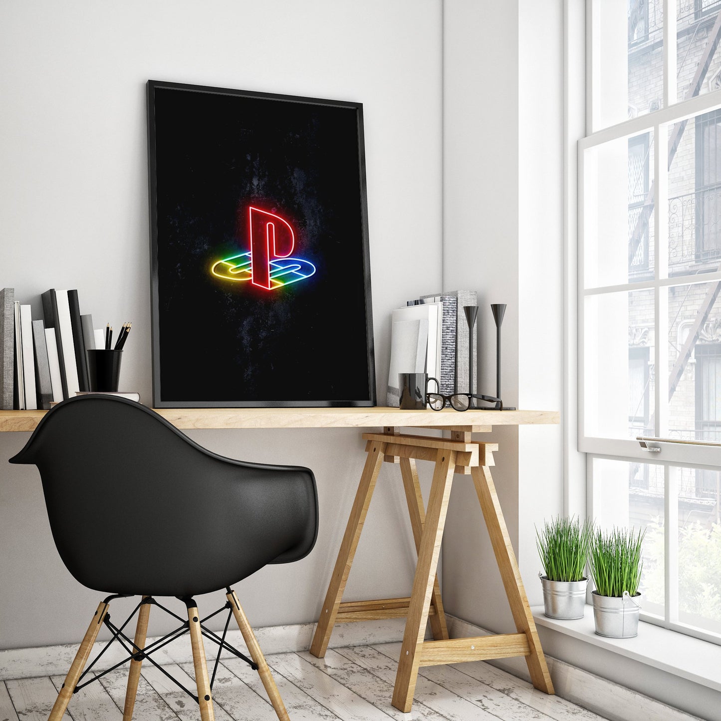 PLAYSTATION Wall Art Poster for Home Office or Gameroom