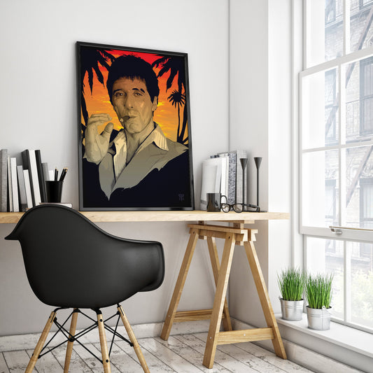 SCARFACE Wall Art Poster for Home Office