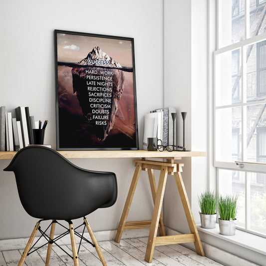 SUCCESS Wall Art Poster for Home Office