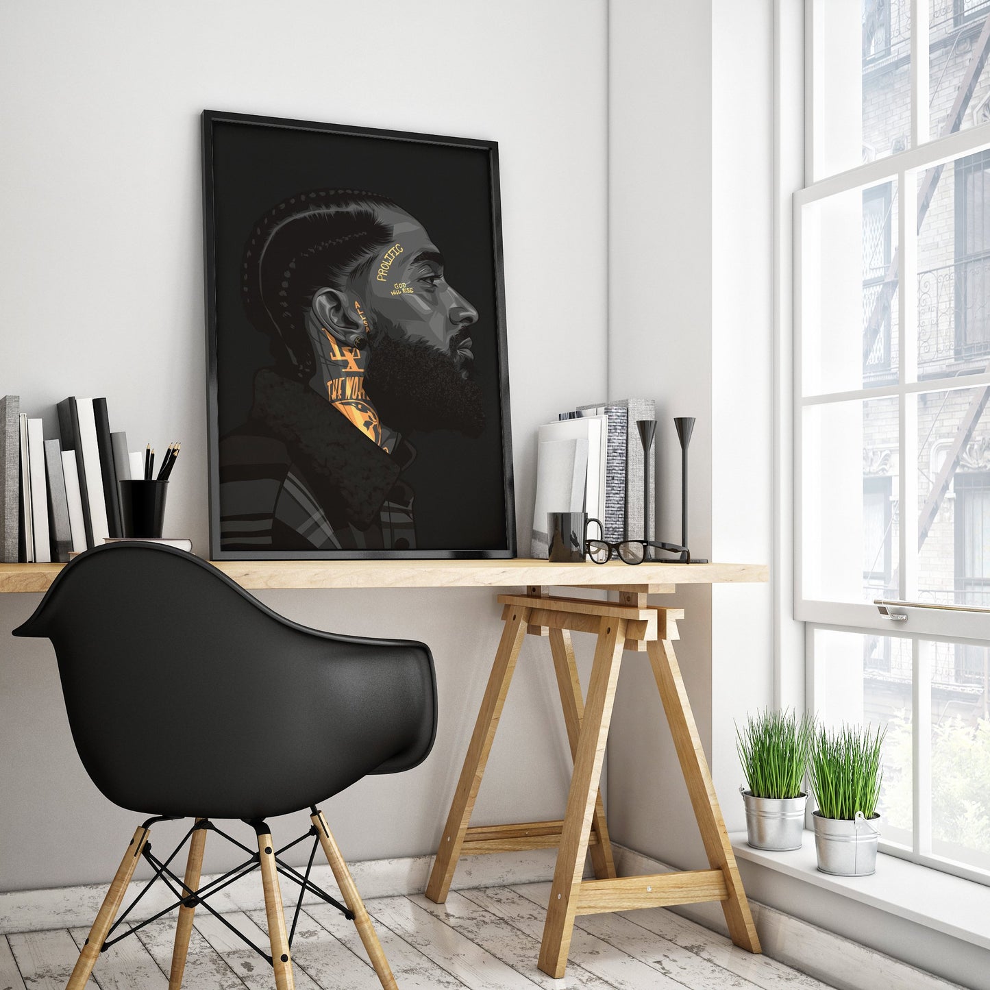 NIPSEY HUSTLE Wall Art Poster for Home Office